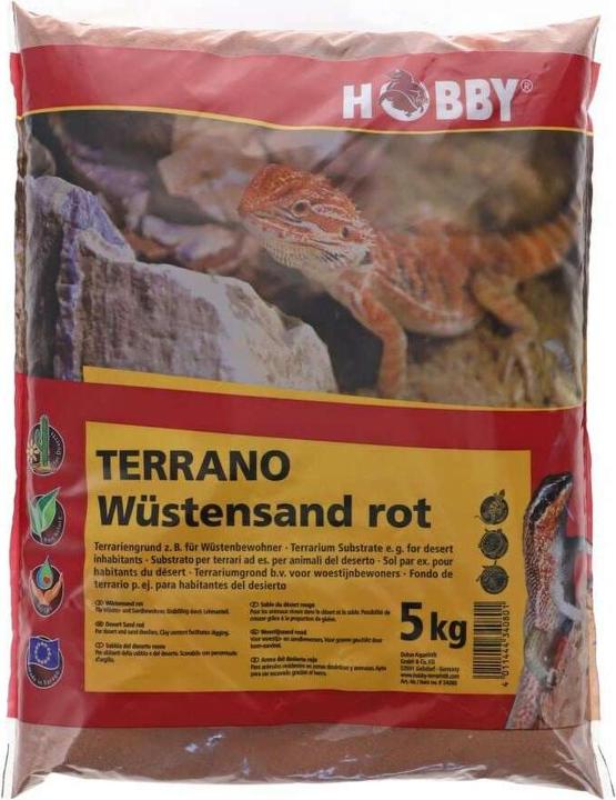 Produktbild Hobby Bodensubstrat Terrano Wüstensand, Rot, Ø 0.2-0.3 mm, 5 kg