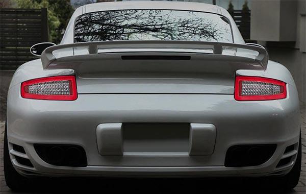 Actual product image Junyan PORSCHE 911 (997) - LED LIGHTBAR TAIL LIGHTS (SMOKE)