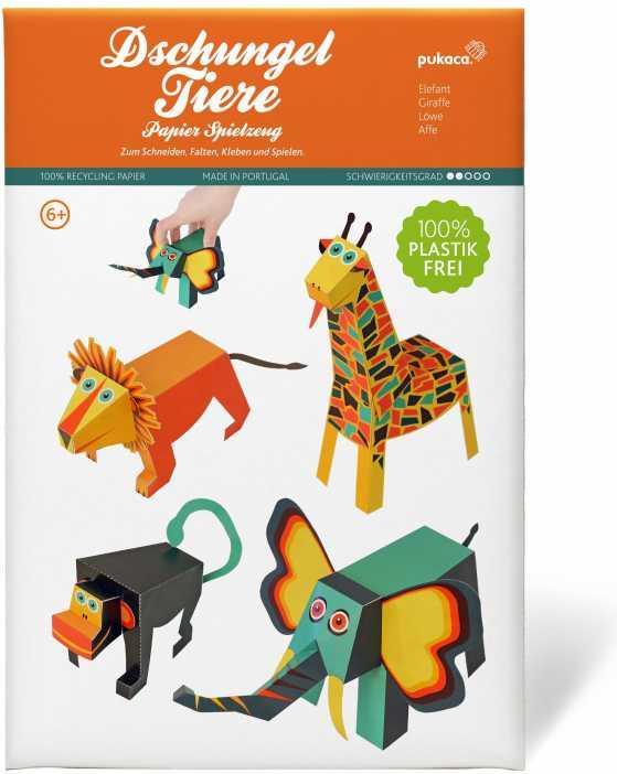 Immagine prodotto Pukaca Set di giocattoli di carta. 4 animali della giungla (Tedesco)