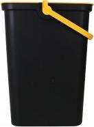 Image du produit Tontarelli poubelle fashion avec anse 24l jaune/noir (24 l)