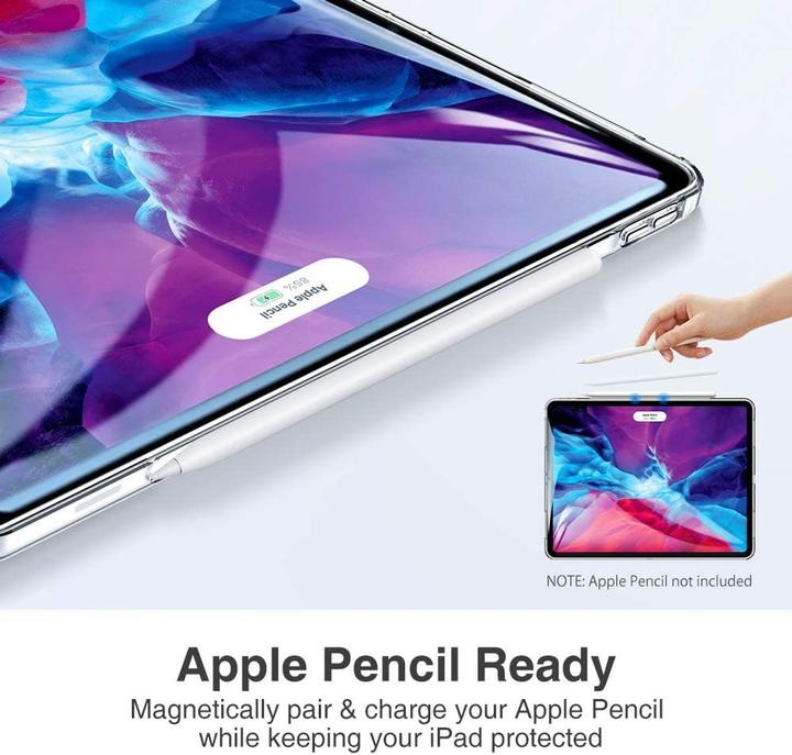 Produktbild König Design Apple iPad Pro 12.9 2020 durchsichtige Tablethülle Schutzcase Cover Transparent (iPad Pro 12.9 2020 (4. Gen))