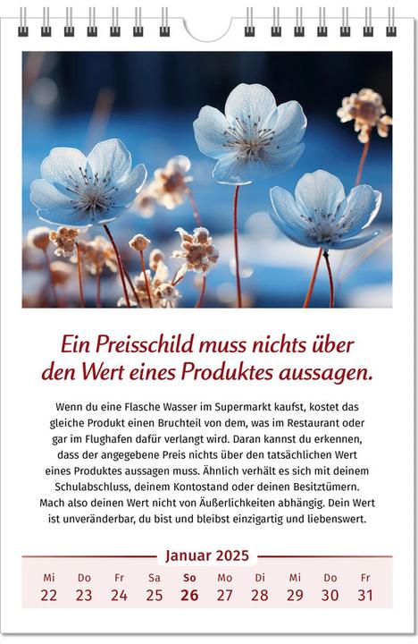 Actual product image The joie de vivre calendar (No binding, German)