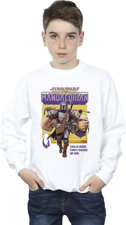 Produktbild Star Wars The Mandalorian More Than I Signed Up For Sweatshirt Jungen (140, 146)