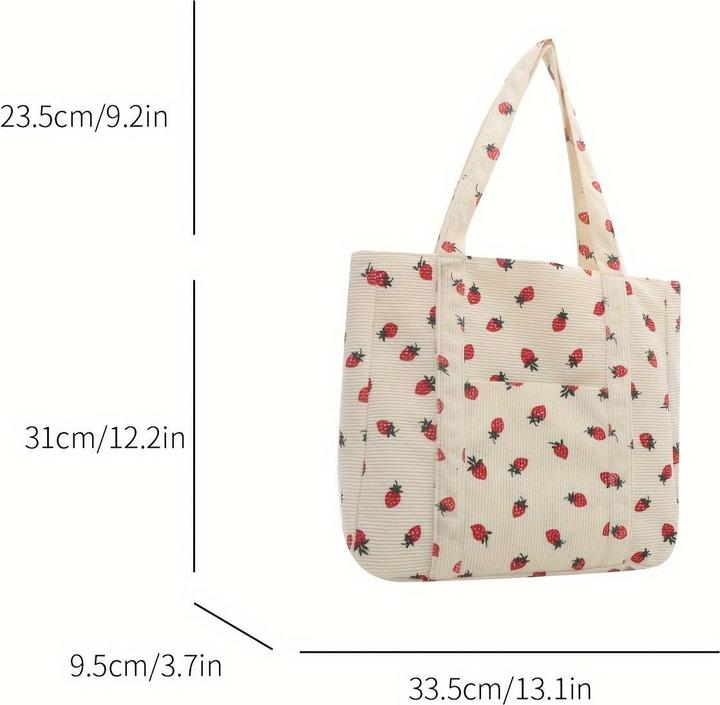 Immagine prodotto Only-Bags.Store Grosse Kapazität Mode Casual Tote Bag, süsse Umhängetasche mit einfachem Tragegriff, vielseitige