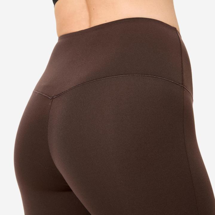 Produktbild Domyos Trainingshose Damen ausgestellt hoher Bund - braun (W35)