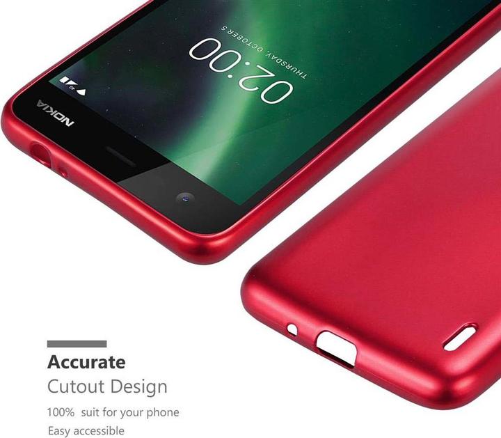 Image du produit Cadorabo Couverture métallique mate TPU (Nokia 2)