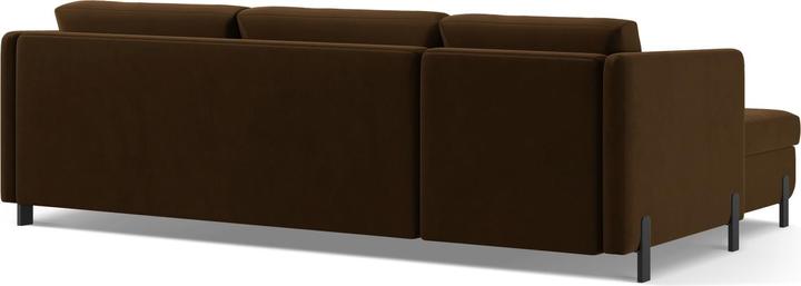 Image du produit Micadoni Canapé D'Angle Velours Droit Convertible, "Gloria", 4 Places, 260x170x80Fabriqué en Europe (Canapé d'angle)