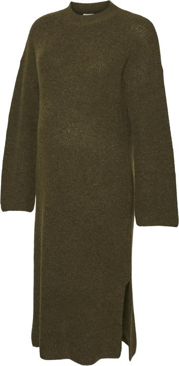 Actual product image Mamalicious Regular fit Round neck Ribbed cuffs Wide sleeves Midi dress Knitted dress (L)