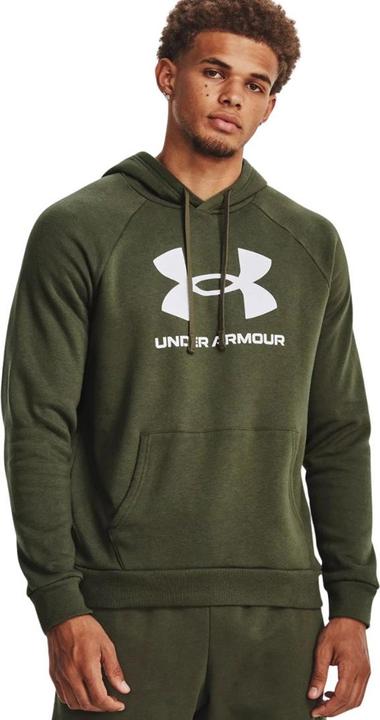 Under Armour Rival Fleece Logo HD Herren Sweatshirt oliv 1379758 390 m (M)