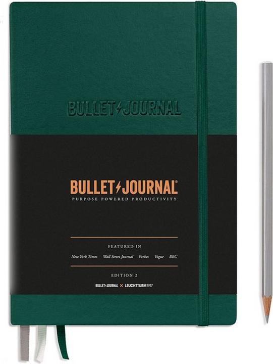 Actual product image Leuchtturm1917 LEUCHTTURM Bullet Journal A5 dot.Green (145 x 210 mm, Dotted, Hardcover)