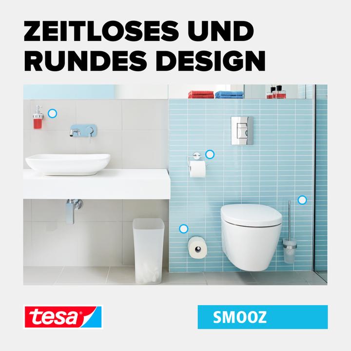 Image du produit tesa SMOOZ Support de sèche-cheveux avec solution adhésive sans perçage