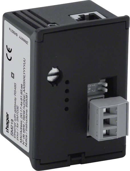 Actual product image Hager HAG SM213 Module Ethernet Jbus/Modbus for SM103E