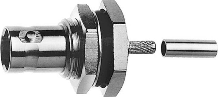 Produktbild Telegärtner BNC-Kabeleinbaubuchse Crimp G03 50 Ohm, crimp/crimp, A2913, Z04, G03 (RG-178 B/U)