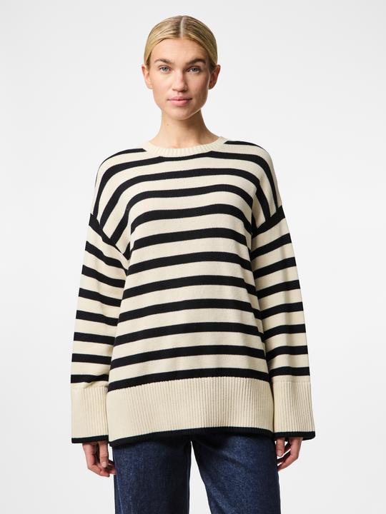 Actual product image Pieces Pcava Ls O-Neck Slit Knit Noos (XXL)