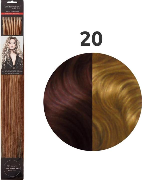 Balmain Haare Haare menschliches Haar (500 Light Brown-Light Blonde, 50 cm)