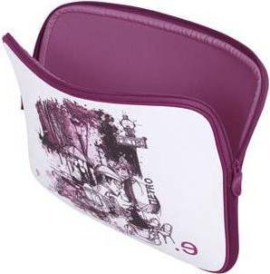 Actual product image Be.ez Sleeve for MacBook Pro 13" LA Edition dress 'I LOV PARIS' with zip (13")