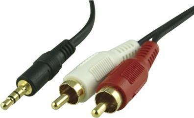 Intos 2 x RCA to 3.5 mm male cable, 1.8 m (1.80 m)