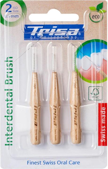 Trisa Interdental Bürsten ISO 2 Holz (3 x, 0.90 mm)
