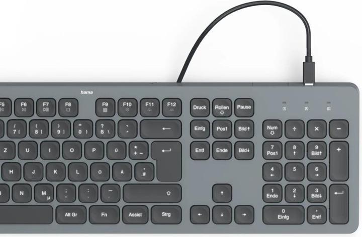 Produktbild Hama CK-400 Tastatur kabelgebunden schwarz (DE, Kabelgebunden)