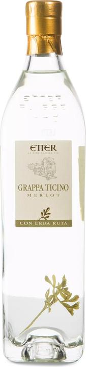 Actual product image Etter Grappa Ticino Merlot con Erba Ruta (1 x 35 cl)