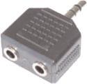Productafbeelding E+P GS 16 3,5mm (M) 2x 3,5mm (F) Zwart Kabelinterface/adapter