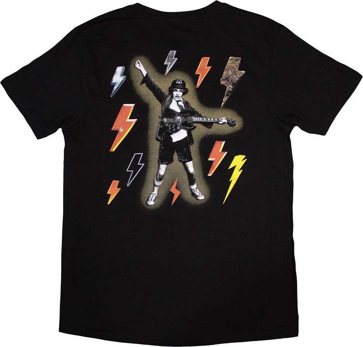 Actual product image AC/DC Unisex Adult Bolt Array Cotton T-Shirt (M)
