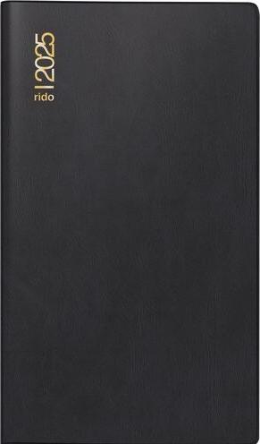 Actual product image Ridoide Miniplaner D15 2024 704547290 87x153mm,black,EN (A5, German)