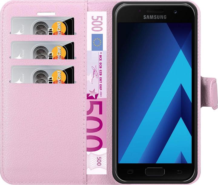 Actual product image Cadorabo Book with stand function cover (Samsung Galaxy A3 (2017))