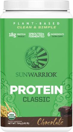 Image du produit Sunwarrior Protéine Classic Organic (Chocolate, 1 pcs, 750 g)