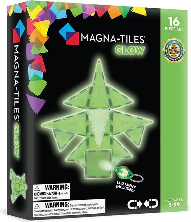 Image du produit Magna-Tiles Set Glow in the Dark (16 pièces)