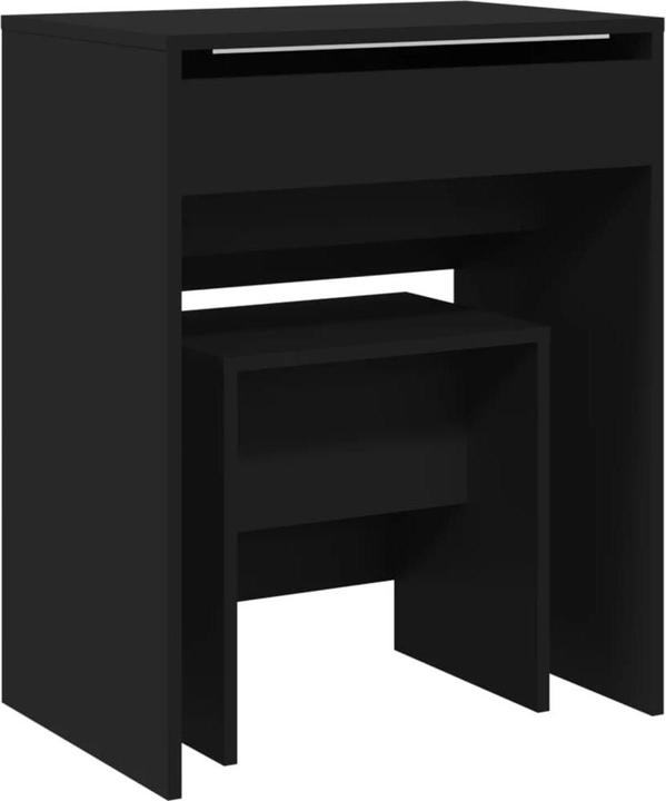 Image du produit VidaXL Coiffeuse avec tabouret 60 x 40 x 113,5 cm (60 x 40 x 75 cm)