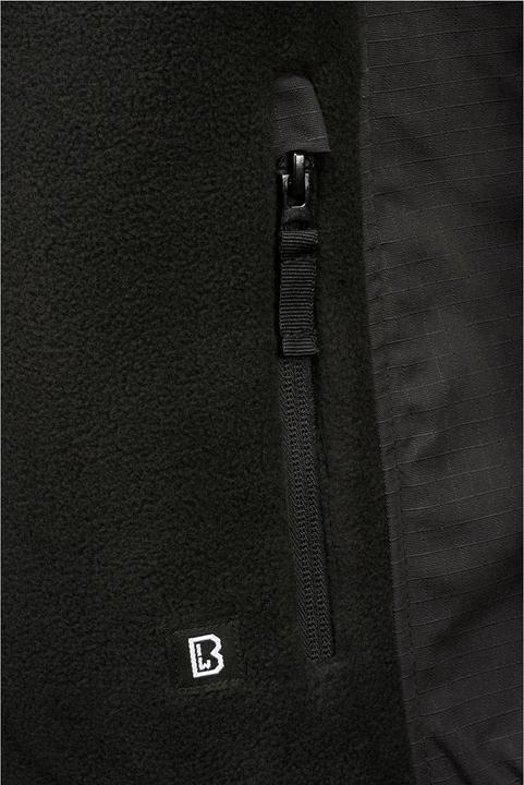 Actual product image Brandit Fleece ripstop outdoor jacket size XXL colour black (XXL)