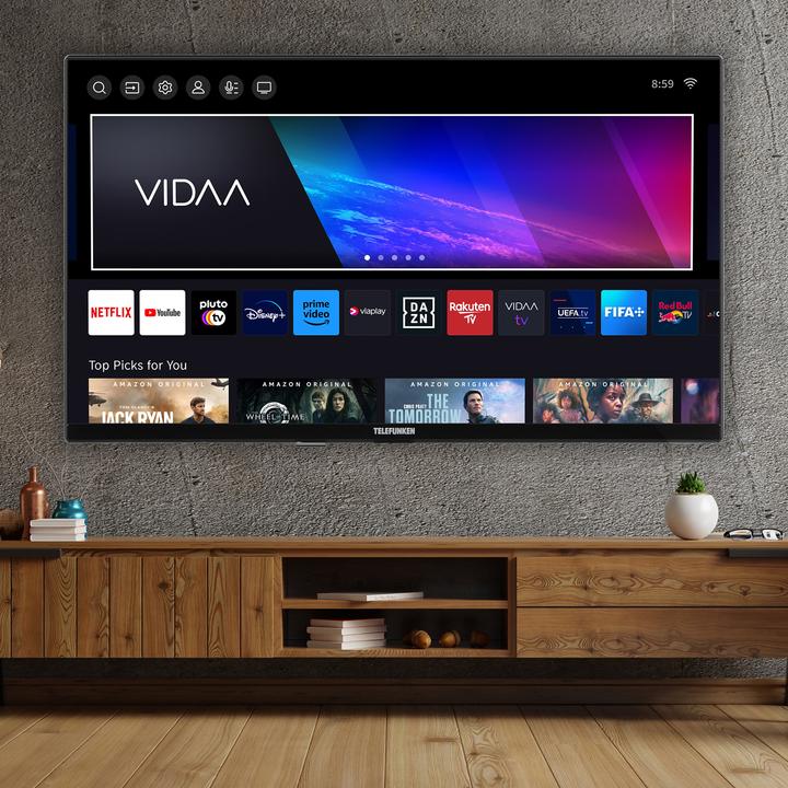 Actual product image Telefunken Fernseher 50 Zoll Smart TV VIDAA (4K UHD, HDR Dolby Vision, HD+ 6 Monate, Triple-Tuner) (50", LED, 4K, 2025)