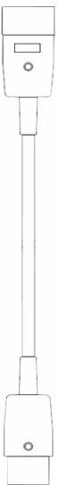 Actual product image Bachmann Power Cord C19 to Cord Length (1 m)