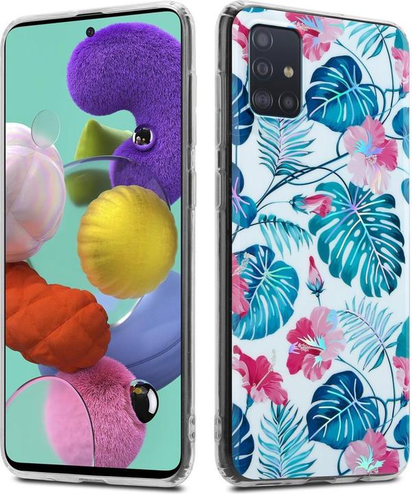 Produktbild Cadorabo IMD TPU Bunte Blumen & Blätter Cover (Samsung Galaxy M40s)