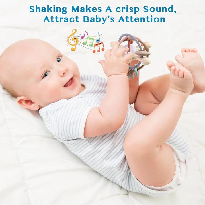 Immagine prodotto Activity Board Sonaglio e Teether Sensoriale Palla in Silicone Giocattolo neonato per bambini Giochi per lo