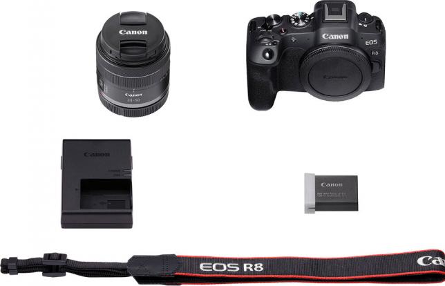 Image du produit Canon EOS R8 Kit - (EU) (24 - 50 mm, 24.20 Mpx, Plein format)