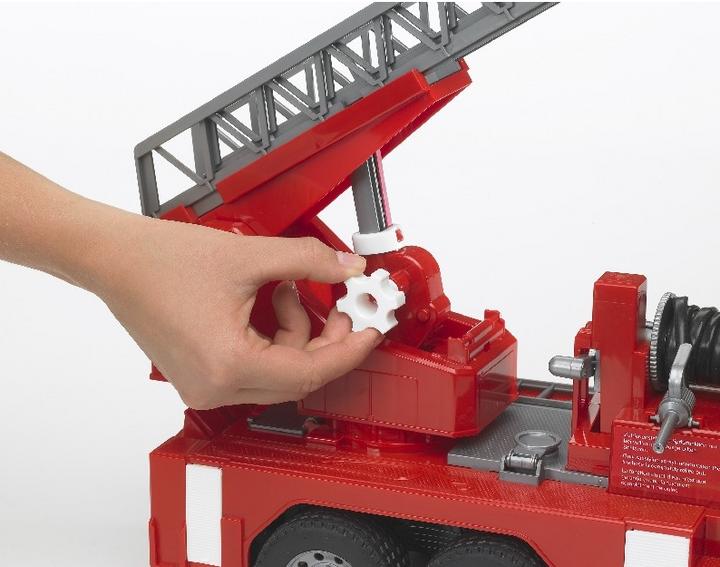 Actual product image Bruder Man fire department with turntable ladder