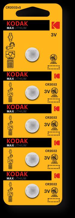 Image du produit NoName CR2032 5-pack Kodak (5 pcs, CR2032, 220 mAh)