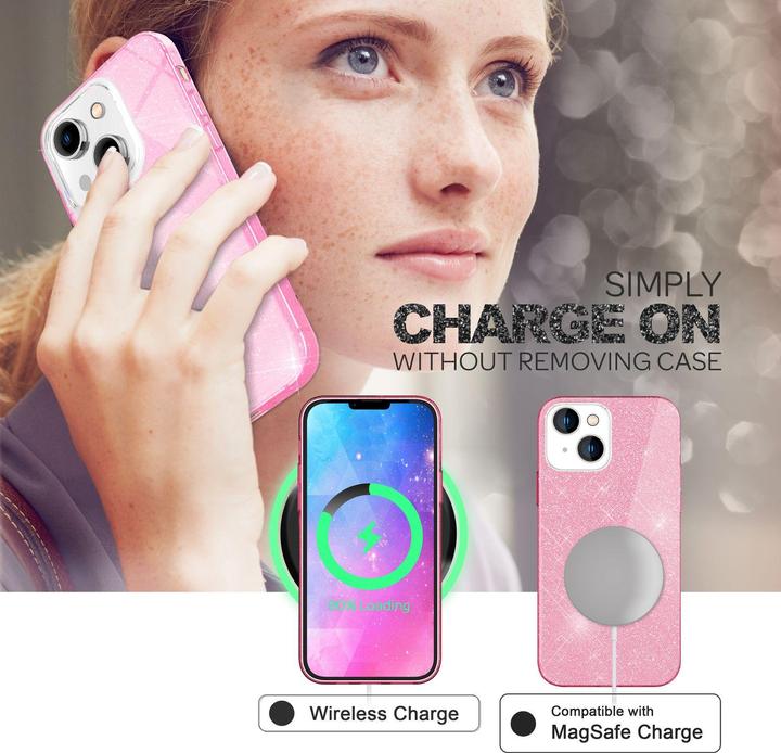Immagine prodotto Nalia Copertina glitterata (Apple iPhone 14)