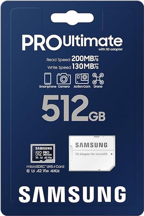 Image du produit Samsung EVO Plus (512 Go, microSDXC, U3, UHS-I)