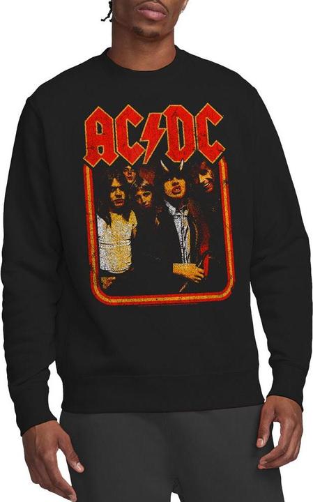 Actual product image AC/DC Unisex Adult Group Distressed Sweatshirt (M)
