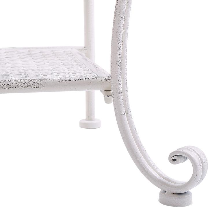 Image du produit Beliani Étagère de jardin beige métal 4 étagères pliable PAVONA