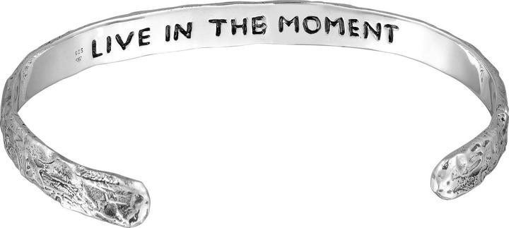Haze & Glory Armband Armreif - Live in the moment 925 Silber (18 cm, 925er Sterling Silber)