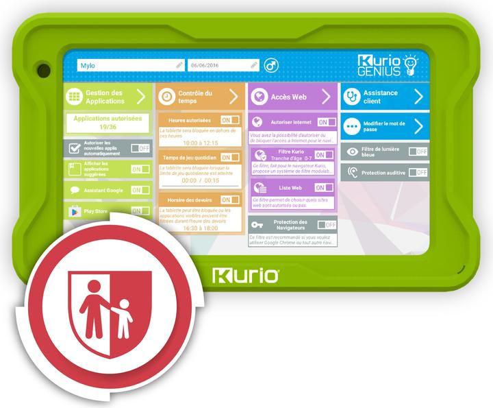 Image du produit Kurio - LA TABLETTE 7 POUCES GULLI - ANDROID 13 (7", Vert)