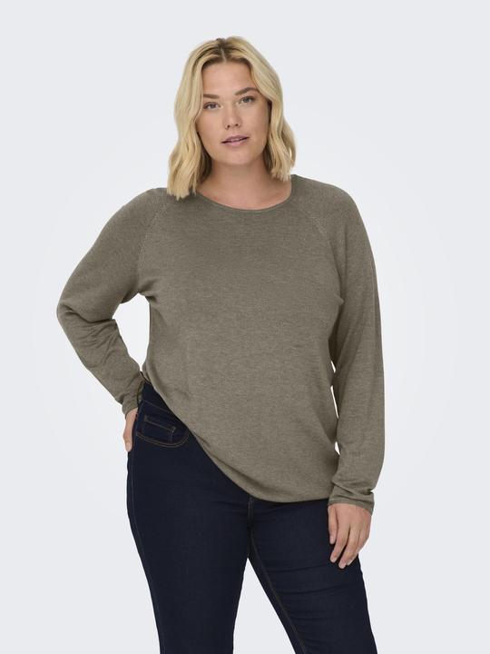 Produktbild Only Einfarbiger Curvy Strickpullover (M)