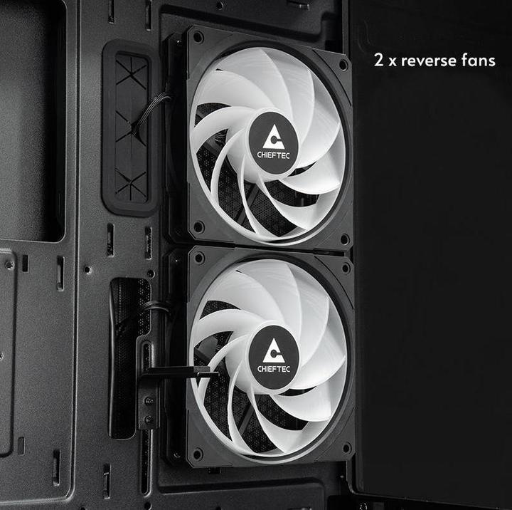 Produktbild Chieftec PC-Gehäuse GT-01B-OP Schwarz (ATX, Mini-ITX, mATX)