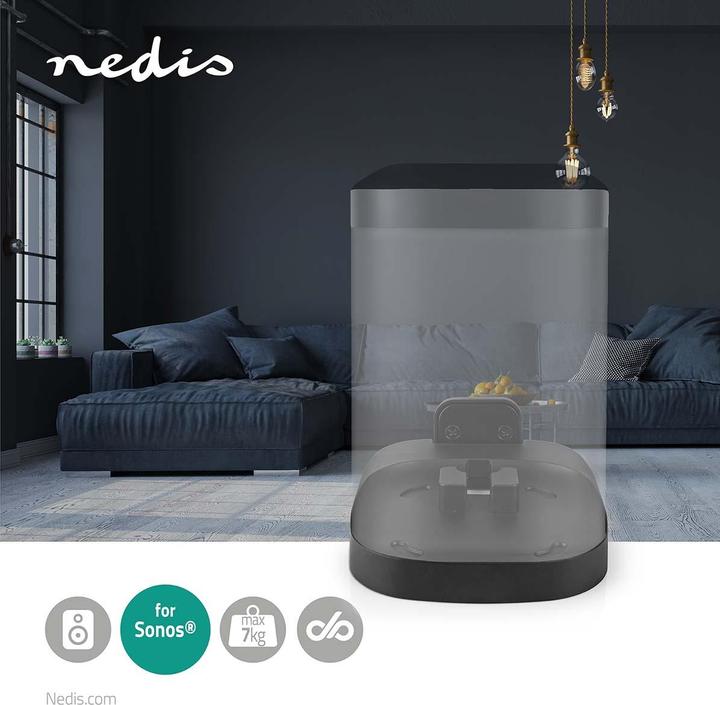 Actual product image Nedis Wall mount, Sonos One/SL/Play:1, fixed - black (1 pcs., Wall installation, Not movable)