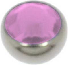 Actual product image Bijouteria 1.2mm Titanium piercing part (Swarovski Crystal, Titanium)