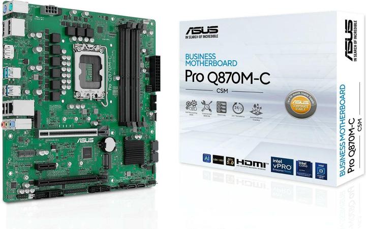 Actual product image ASUS MB PRO Q870M-C-CSM (Socket S1, mATX)